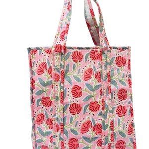 Hermoso Bolso de Mano Floral Personalizado, Gran Capacidad, Estilo Vintage de Moda para Mujer, con Asa para Viaje - Product Image 4