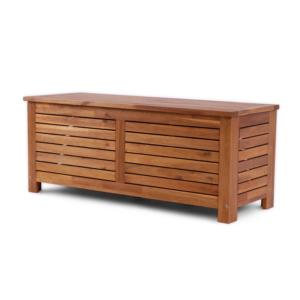 Caja de Almacenamiento de Madera para Jardín, Diseñada para Combinar Almacenamiento Exterior Funcional con una Apariencia de Madera Natural - Product Image 1