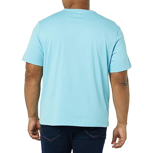 Vente en gros de t-shirts pour hommes, impression de logo personnalisé, coton de haute qualité, col rond, manches courtes, respirant, séchage rapide, décontracté, été - Product Image 5