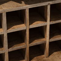Meuble bar industriel Vandana Vesta Lyra, style moderne, métal et bois, pour le rangement à domicile