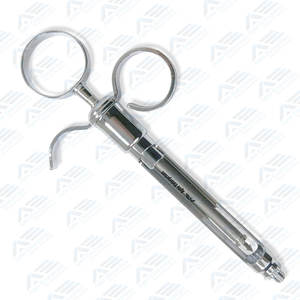 Venta al por mayor instrumentos quirúrgicos dentales jeringa de aspiración Dental profesional forma de flecha 1.8cc jeringa de acero inoxidable - Product Image 2