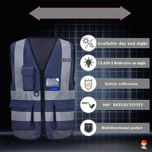 Chaleco de Seguridad Unisex de Moda al por Mayor, Personalizado, Transpirable, Antiestático, Reflectante, de Alta Calidad - Product Image 4