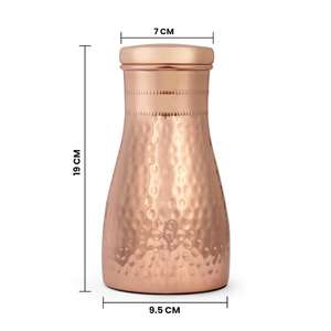sophisticated serving vessel craft copper hydration royal inspired <b>flask</b> decor table <b>bottle</b> boutique hydration vessel daily use - Product Image 4