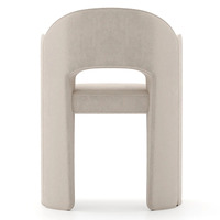 Chaise de salle à manger moderne rembourrée, fauteuil capitonné en velours, chaise d'appoint pour salle à manger, mobilier de maison