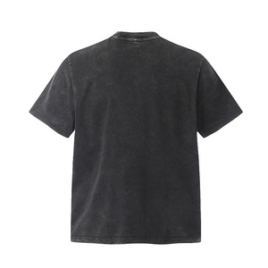 T-shirt en coton pour homme, manches courtes, coupe classique, imprimé avec un motif musical de guitare, col rond, style décontracté, séchage rapide, 180g - Product Image 4