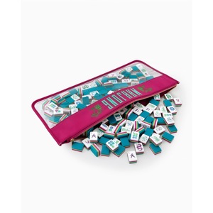 Jeu de Mahjong américain en acrylique, 160 tuiles gravées, pour soirée de jeu en famille, cadeau de vacances - Product Image 4