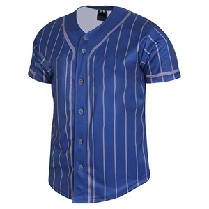Maillot de baseball classique, tissu respirant, manches courtes, fermeture boutonnée intégrale, coupe ample, coutures durables, ajustement confortable pour le joueur. - Product Image 3