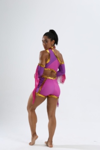 Uniformes de cheerleading personnalisés pour filles, vente en gros, strass, conception OEM, ensembles de tenues de cheerleaders pour la cheerleading - Product Image 5