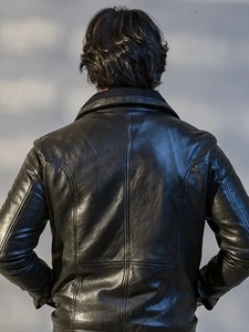 เสื้อแจ็คเก็ตหนังเดโบเนียร์สำหรับผู้ชาย - Product Image 2