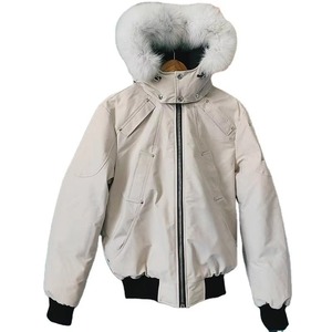 Red <b>Men</b> Down Jacket <b>Fur</b> Hooded Winter <b>Coat</b> Zip Up Bomber Jacket Waterproof Outdoor Outerwear - Product Image 5