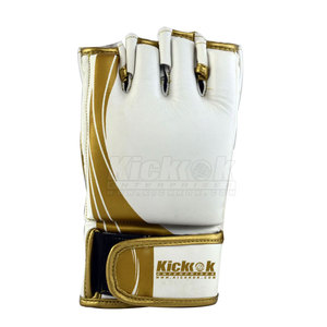 Guantes de MMA de Cuero Cómodos con Tela Transpirable, Cierre de Gancho y Bucle para un Ajuste Seguro en Sesiones Largas de Entrenamiento y Sparring - Product Image 4