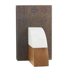 Elegant Hand-Carved Mango Wood Floral <b>Bookends</b> - Wholesale B2B - Product Image 3