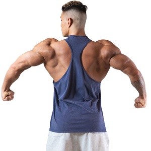 New Arrival Custom Logo Printed Knitted Plus Size Gym Tank Top Men Wholesale Sportswear Washed Technique Custom Slim Fitness 3d - Product Image 3