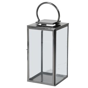 Farol de metal hecho a mano para decoración artesanal del hogar que ofrece detalles artesanales únicos y un cálido brillo decorativo. - Product Image 2