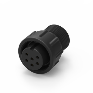 Conector de Latón Moldeado de 6 Pines, Tamaño B, con Cable, Impermeable IP67, 5A 250V - Product Image 1