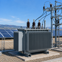 Transformateur de puissance triphasé immergé dans l'huile à enroulement en cuivre 630 kVA 11 kV, type extérieur, 50/60 Hz