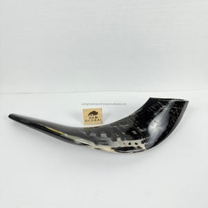 ฮอร์นโค้งรูปแตรแบบโค้งทำมือเครื่องดนตรีทำจากแกะธรรมชาติขัดเงาสำหรับพิธีชาวยิววัฒนธรรมและการตกแต่ง - Product Image 5