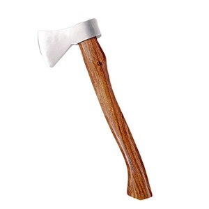 Hache en acier inoxydable de haute qualité avec manche en bois, outil de coupe multifonctionnel de qualité industrielle pour l'extérieur - Product Image 6