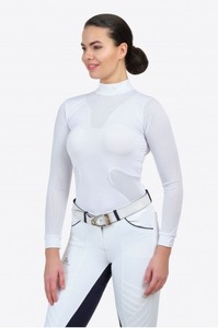 เสื้อคอมเพรสชั่นสำหรับขี่ม้าผู้หญิง พรีเมียม แขนยาว ผ้าสแปนเด็กซ์/โพลีเอสเตอร์ ระบายอากาศได้ดี ไม่ยับง่าย เหมาะสำหรับการแข่งขัน - Product Image 4