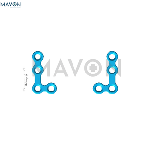 Série de traumatologie en chirurgie maxillo-faciale, plaque micro-perforée droite en acier inoxydable pour chirurgie esthétique, manuelle, certifiée CE - Product Image 2