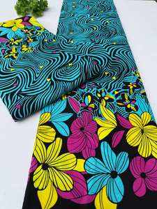 Tissu en coton 100% de haute qualité, imprimé africain nigérian et Ankara, motifs vibrants pour vêtements de mode, Afrique du Sud - Product Image 4