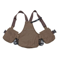 Gilet factice Qualité supérieure Stockage supplémentaire Personnaliser Multi Option Dog Training Brown Cordura Vest