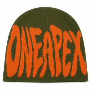Olive Green Graphic Knit Beanie Hat Unisex <b>Winter</b> <b>Cap</b> Streetwear Headwear Custom Wholesale OEM Factory Premium Warm <b>Cap</b> - Product Image 5