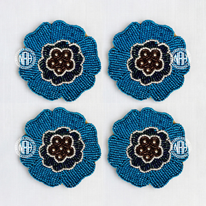 Sous-verres rustiques en forme de pomme de pin et perles, lot de 4, marron, avec branche de pin, pour boissons et mugs, idéal pour la décoration de table de salle à manger en automne et en hiver, style cabane. - Product Image 2