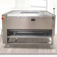 Commerciële automatische aardappel schilmachine, wortelgroentewasmachine, groentewasbak met waterklepbediening