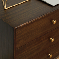 Table de Chevet Convertible Élégante Faite à la Main en Bois Massif avec 5+ Tiroirs pour Appartement, Salle à Manger, Salon - Vente en Gros Direct Usine OEM