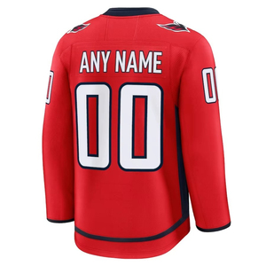 Maillot de hockey sur glace personnalisé à manches longues, chemise de sport athlétique avec logo, nom et numéro - Product Image 2