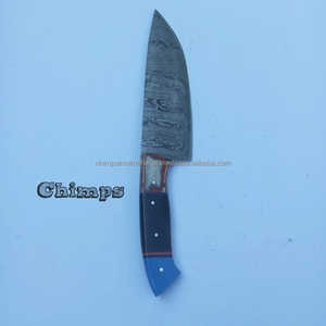 Superior <b>Sharp</b> Stainless Steel Chef <b>Knife</b> Handmade Black Blue Resin Handle Eco-Friendly Custom Brand Hot Selling Kitchen Tool - Product Image 5