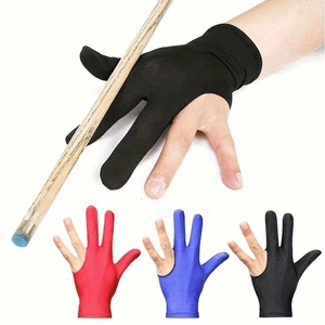 Guantes de Snooker para Hombre, de la Mejor Calidad, Antideslizantes, de 3 Dedos, Transpirables, de Color Sólido, Unisex - Product Image 5