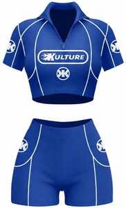 2026 Women's 2-Piece Street Sportswear <b>Set</b> Hooded Full-Sleeve T-Shirt and Knee-Length Shorts Breathable Non-Pilling - Product Image 4