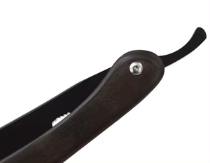 Rasoir droit jetable à manche en plastique, lame en acier inoxydable à bord simple, outil de rasage manuel léger pour hommes, usage professionnel - Product Image 3
