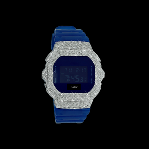 Montre de luxe en moissanite VVS pour homme ou femme, montre avec lunette en diamants de haute qualité, style hip-hop unisexe. - Product Image 1