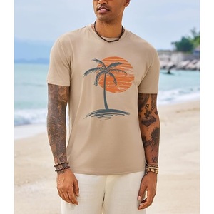 T-shirt décontracté pour homme, best-seller, 100 % coton tricoté, manches courtes, imprimé, anti-boulochage, écologique, fabriqué au Bangladesh - Product Image 2