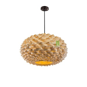 Venta al por Mayor de Lámparas de Bambú Elegantes HNH Craft Model HNH 4010, Decoración para el Hogar, Iluminación de Bambú Natural OEM, Lámparas Colgantes de Techo - Product Image 3