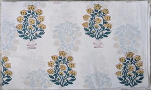 Proveedor de Tela de Algodón Hecha a Mano en India, Tela Sanganeri de Jaipur con Estampado a Bloque, Material en Crudo para Vestidos, Pedidos al Por Mayor - Product Image 2