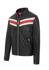 Chaqueta de Cuero Genuino Personalizada para Motociclistas, Chaqueta de Cuero Desgastado para Hombre, Servicio de Muestras de Fabricación OEM ODM Disponible - Product Image 5