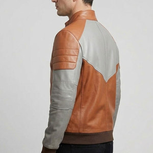 Veste de moto en cuir véritable de qualité supérieure pour homme, design motard, doublure intérieure douce et coupe confortable pour les longues balades - Product Image 4