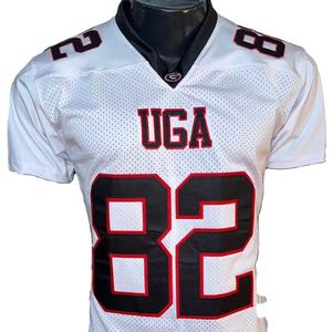 Real Factory American Football Jersey Bordado Tallas grandes Transpirable Estirable Sublimación Pantalones Manga corta-Fotos reales - Product Image 1