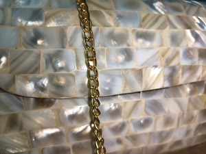 Sacs en nacre sur mesure, design mosaïque naturel, grande capacité, durables, imperméables, sacs à main de luxe pour les professionnels - Product Image 4