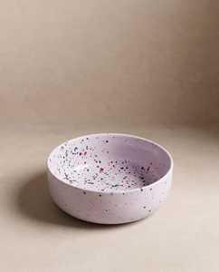 ชุดชามเซรามิกลายทางทรงกลม ลายเพ้นท์มือ ดีไซน์ทันสมัย จานและชาม - Product Image 3