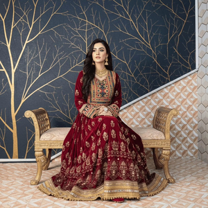 Chemise légère en mousseline de soie à manches longues, style ethnique vintage afghane Kuchi, broderie artisanale pour filles du Pakistan, couleurs et tailles personnalisables - Product Image 6