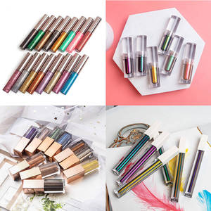 Fard à paupières liquide à marque privée, haute pigmentation, waterproof, longue tenue, pailleté, métallique, effet caméléon, maquillage végétalien - Product Image 3