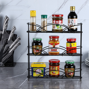 Étagère de rangement murale double niveau multifonctionnelle en fer de qualité supérieure pour cuisine, idéale pour les hôtels - Product Image 6