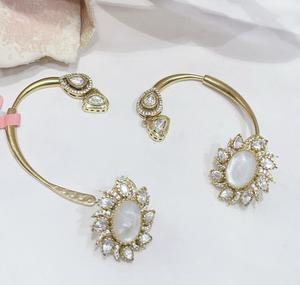 Stylish Premium Quality Gold Plated <b>Ear</b> <b>cuff</b> With Detachable Studs for Women Girls for Evening Looks for Party Wear Fashion - Product Image 5