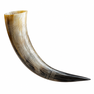 Grand chopes en corne de viking, chopes à boire artisanales en corne de bœuf - Product Image 1