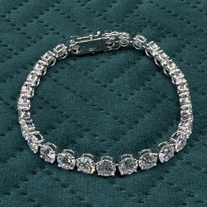 Pulsera de Diamantes Redondos Cultivados en Laboratorio de 27.08 CT, Certificada por IGI, Oro Sólido de 14K, Joyería Fina de Lujo para Mujer, Aniversario - Product Image 1